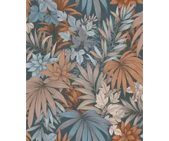 Behang met grote bladeren AL26241