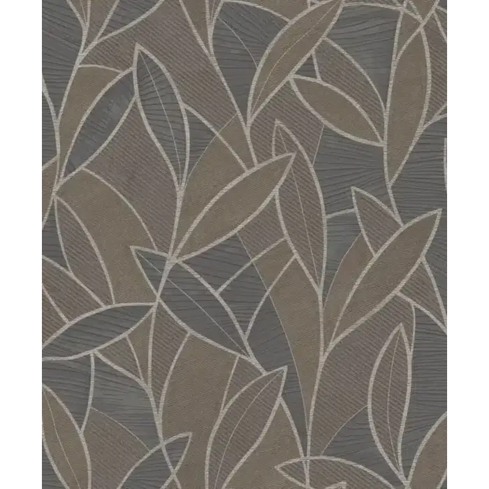 Behang met bladerenprint AL26234