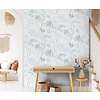 Arty - Palm Trees wit/blauw  A831-01