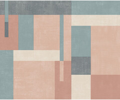Arty - Blocks oudroze/blauw/beige M270-05
