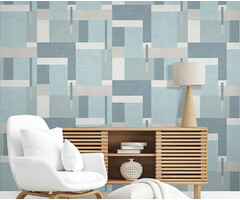 Arty - Blocks blauw/grijs M270-11