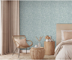 Arty - Faces blauwgroen/wit M412-04