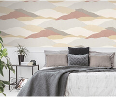 Arty - Abstract Hills beige/oudroze M451-02