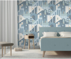 Arty - Art Deco Stairs blauw M473-01