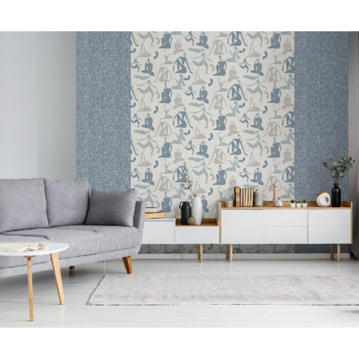 Arty - Woman grijs/blauw M476-01