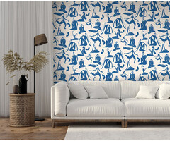 Arty - Woman beige/blauw M476-11