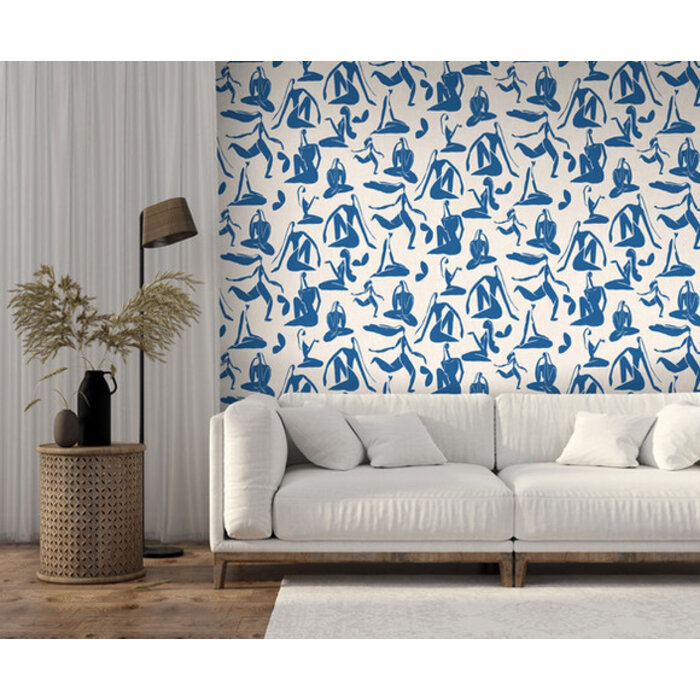 Arty - Woman beige/blauw M476-11