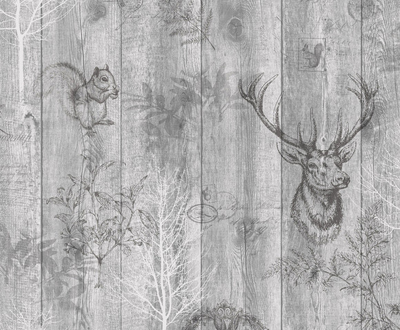 Imaginarium 2 - Stag Wood Panel Grey 90090