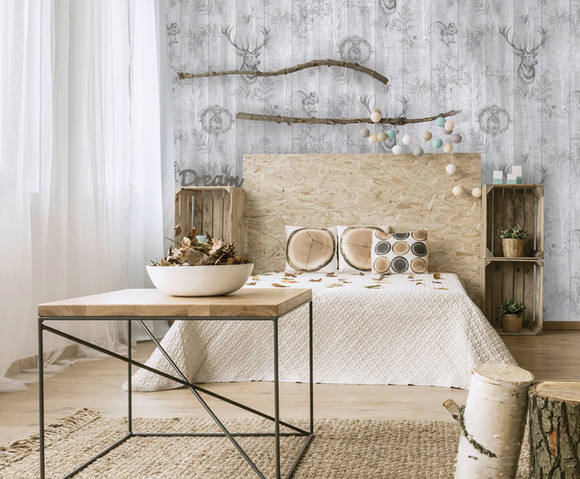 Imaginarium 2 - Stag Wood Panel Grey 90090