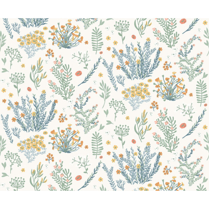 My Kingdom - Flowers beige/groen A906-10