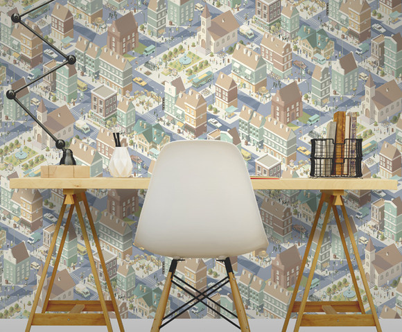 My Kingdom - City Life groen/beige L976-11