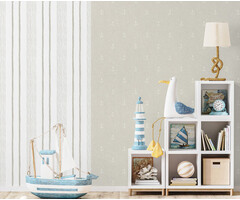 My Kingdom - Stripes wit/beige M333-07