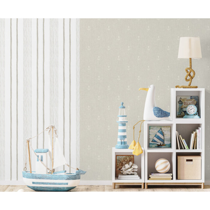 My Kingdom - Stripes wit/beige M333-07