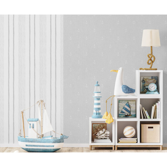 My Kingdom - Stripes wit/grijs M333-09