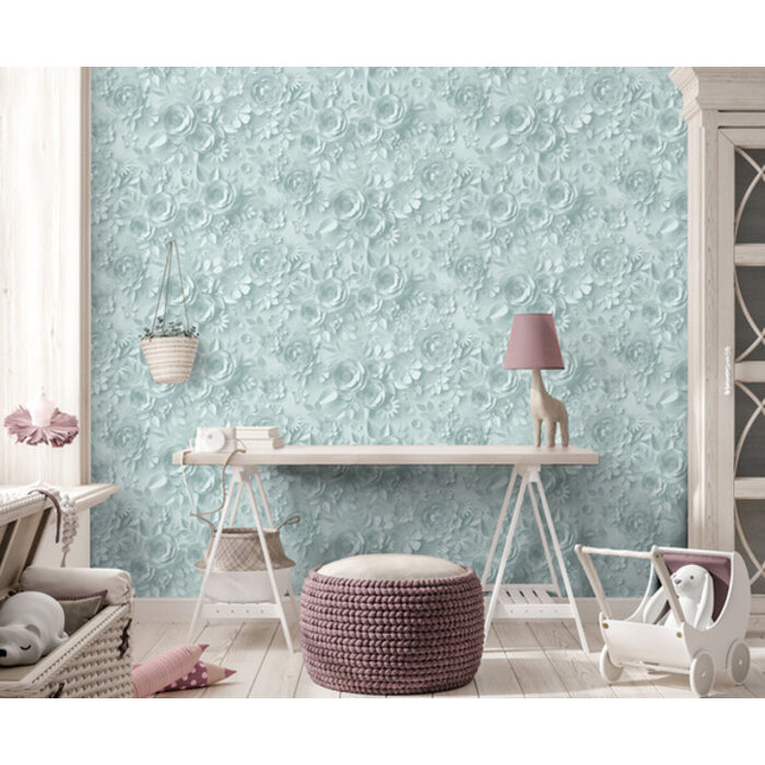 My Kingdom - Roses blauw M446-04