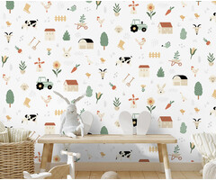 My Kingdom - Farm Animals beige/groen M515-07