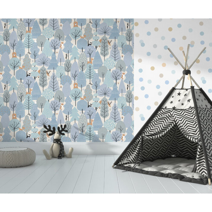 My Kingdom - Forest Animals blauw M516-11