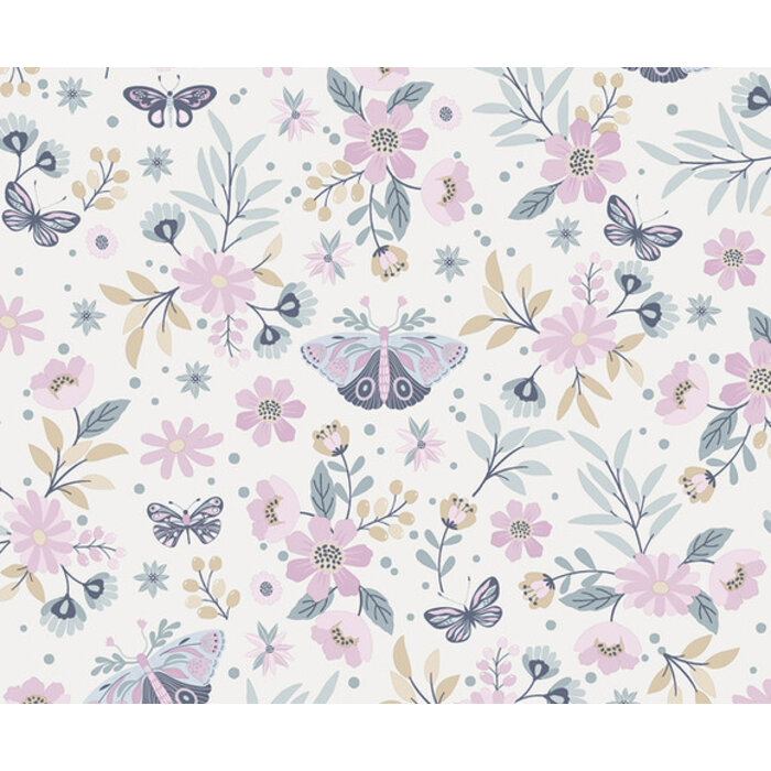 My Kingdom - Butterflies roze/blauw M581-03