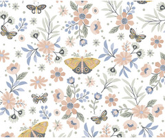My Kingdom - Butterflies beige/groen M581-05