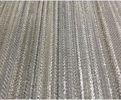 Venezia - streep bruin/grijs glitter M665.19