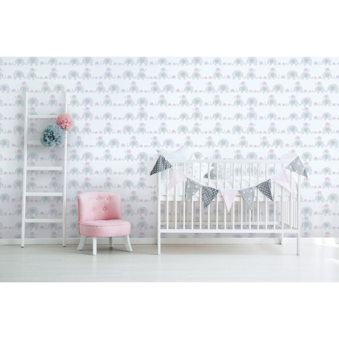 AS Creation Little Love behang Olifantjes 38113-2