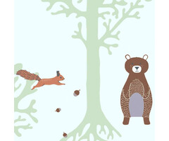 AS Creation Little Love behang Bosdieren 38134-2