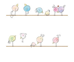 AS Creation Little Love behang Vogeltjes 38137-1