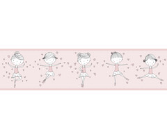 DANSENDE BALLERINA BEHANGRAND - AS Creation Lovely Kids 403722