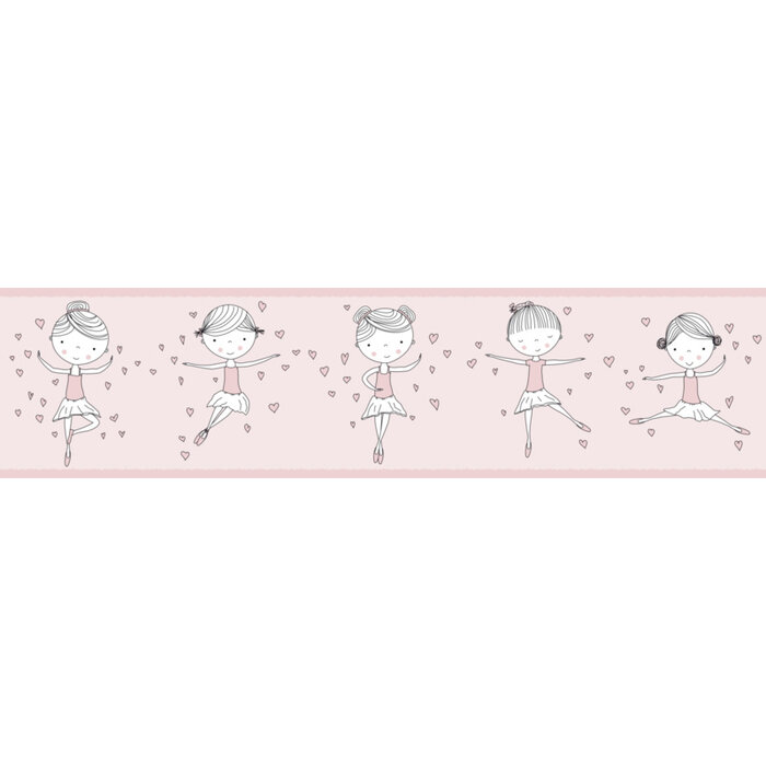 DANSENDE BALLERINA BEHANGRAND - AS Creation Lovely Kids 403722