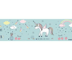 EENHOORN BEHANGRAND - AS Creation Lovely Kids 403746