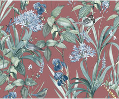 Botanique - Birds & Flowers rood/groen