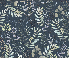 Botanique - Botanical Leaves zw/groen