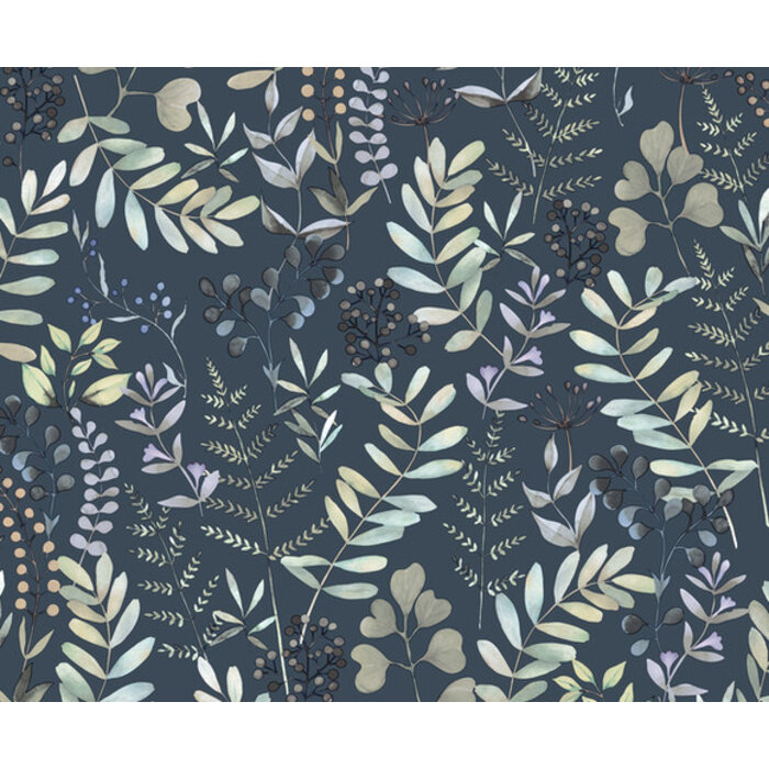 Botanique - Botanical Leaves zw/groen