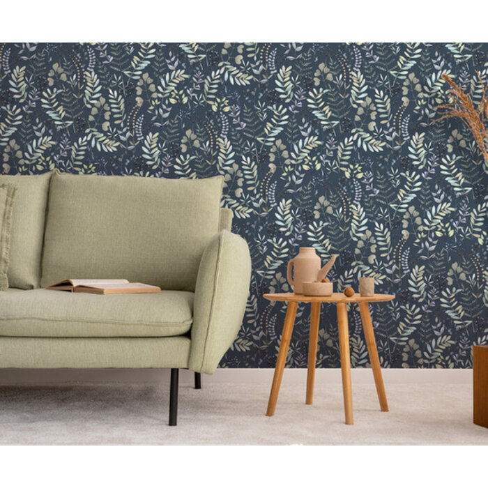 Botanique - Botanical Leaves zw/groen