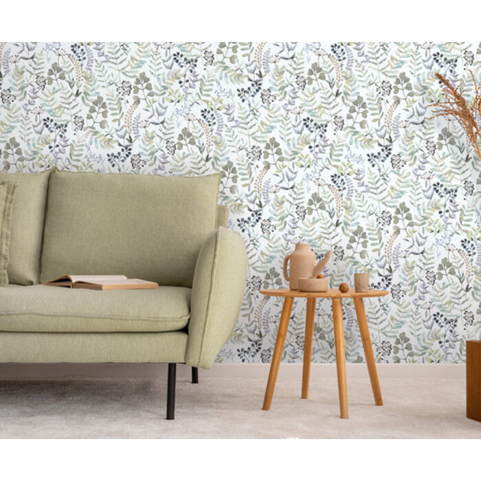 Botanique - Botanical Leaves wit/groen