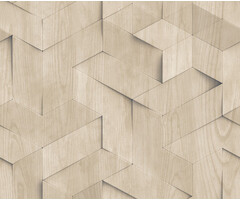 Brut - hout 3D beige