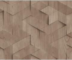 Brut - hout 3D lichtbruin