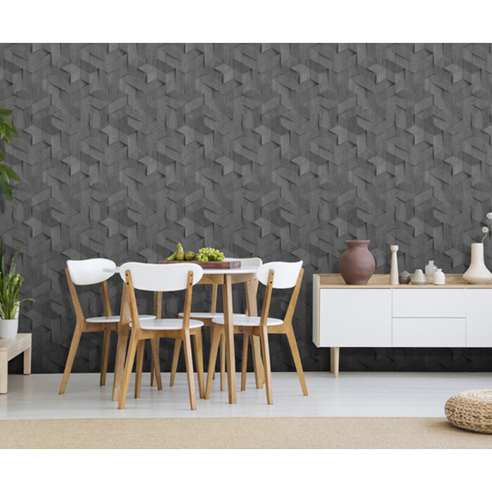 Brut - hout 3D zwart