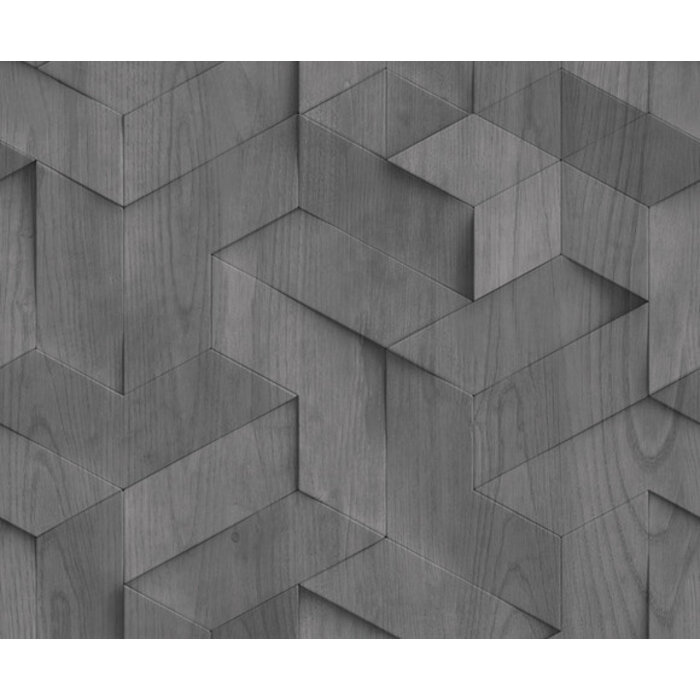 Brut - hout 3D zwart