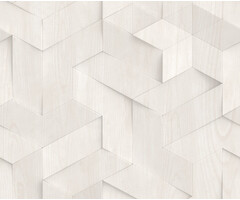 Brut - hout 3D lichtgrijs