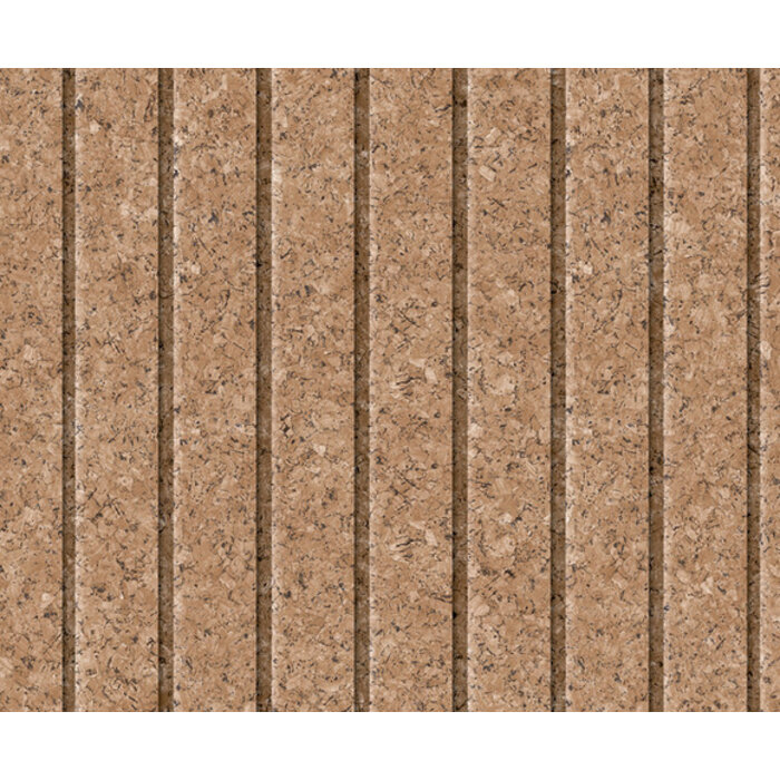 Brut - streep/kurk lichtbruin