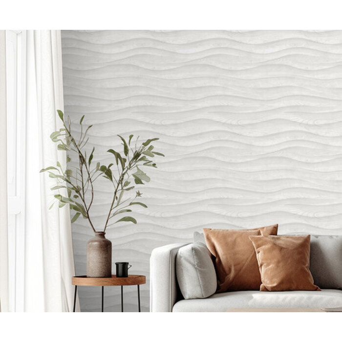 Brut - hout horizontaal lichtgrijs