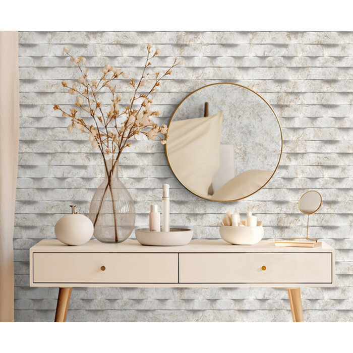 Brut - steen 3D grijs