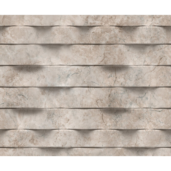 Brut - steen 3D lichtbruin