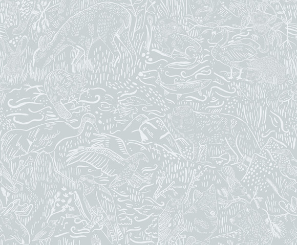 Klara & Tove - Landskapsdjur Light Green