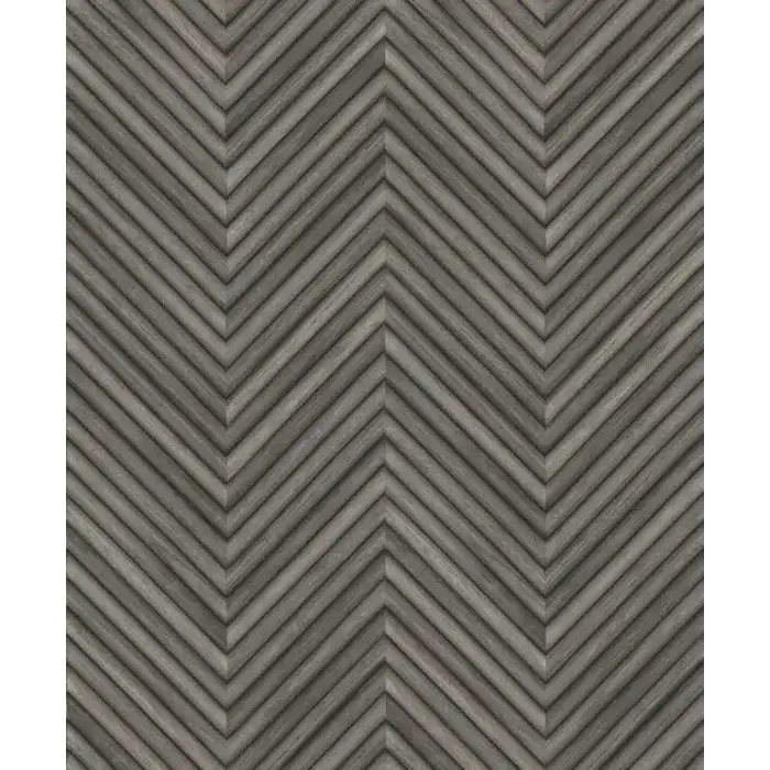 Behang met houten Hongaarse punt motief 33380