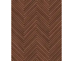 Behang met houten Hongaarse punt motief 33379