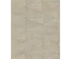 Behang met grafische print op houtstructuur 33359