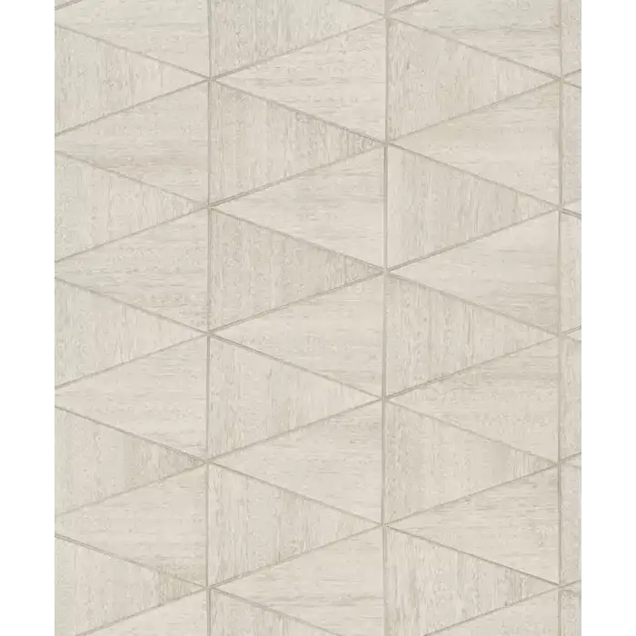 Behang met grafische print op houtstructuur 33358