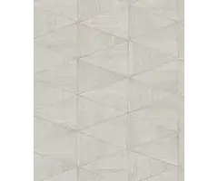 Behang met grafische print op houtstructuur 33357